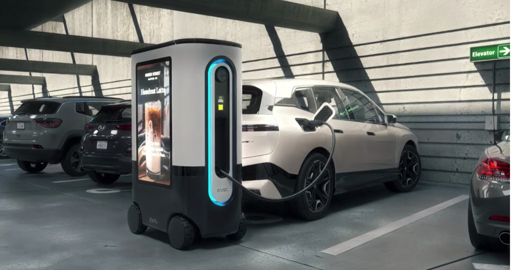 Ziggy EV charging robot kiosk