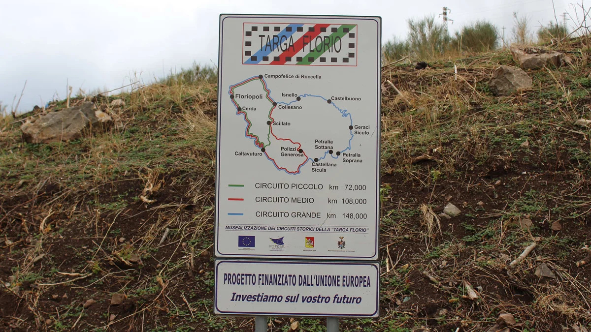 Targa Florio route sign