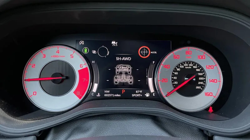 TLX Type S gauges 2021